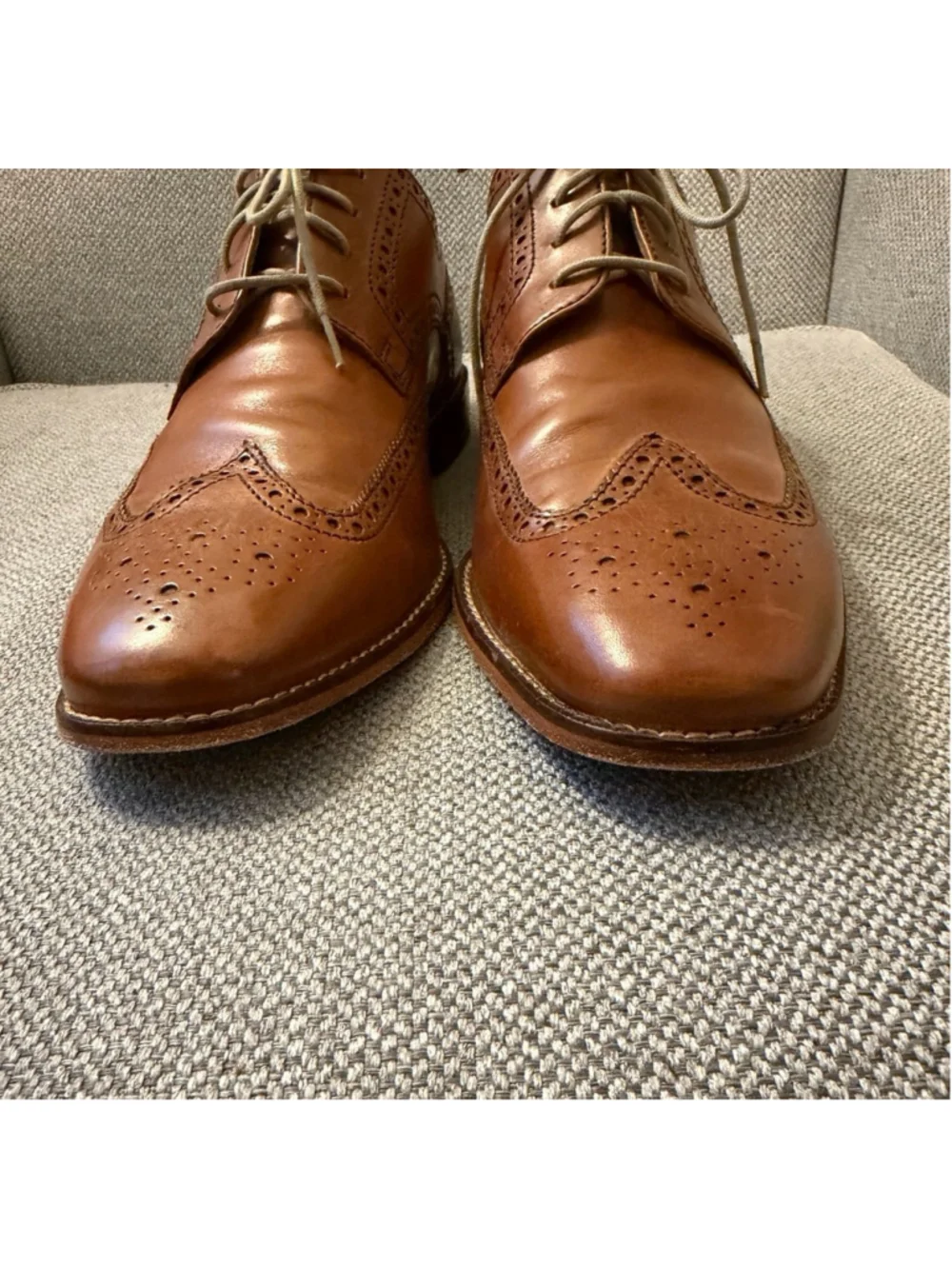 Cole Haan Giraldo wingtip brown leather oxfords sz 11.5